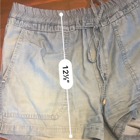 Splendid drawstring chambray shorts           Sz Small - Picture 6 of 6